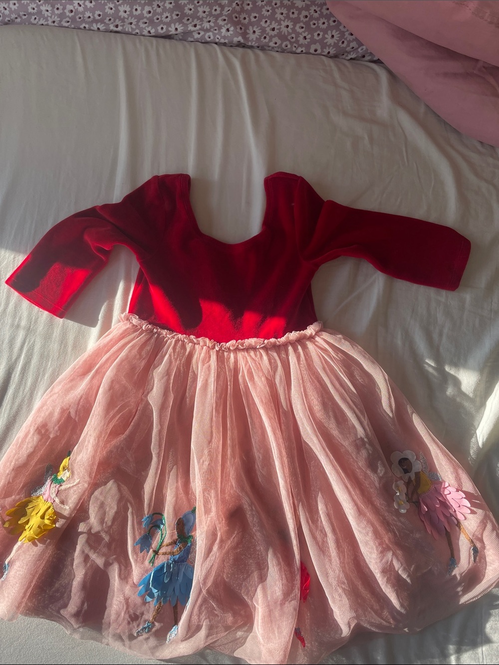 Mini Boden Sugar Plum Fairy tulle and velvet dress size 6/7
